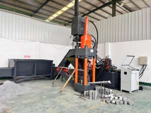 수직 스크랩 알루미늄 \ 금속 연탄 프레스 기계 블록에 구리 및 알루미늄 및 스틸 칩 압착에 이상적 - Product Image 2