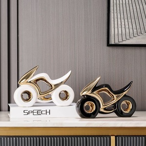 Modern Simple Ceramic Motorcycle Light Luxury <strong>Ornaments</strong> <strong>for</strong> <strong>Living</strong> <strong>Room</strong> Entrance Decoration TV Cabinet Home Decor Sense Gifts - Product Image 2