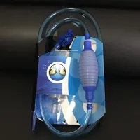Accessoires d'aquarium : Dispositif vibrant de vidange d'eau pour aquarium avec aspirateur manuel, lave-sable et pompe à eau en plastique pour salon