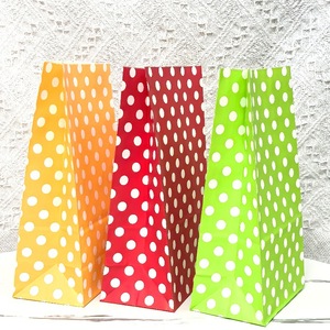 Bolsas de Papel Kraft Ecológicas con Diseño de Lunares <span class=keywords><strong>Cheng</strong></span> <span class=keywords><strong>Huang</strong></span>, Bolsas Planas para Dulces, Galletas, Bocadillos y Regalos para Panadería - Product Image 3