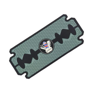 Alfombrilla de Silicona Reutilizable Ecológica Clásica Personalizada, con Forma de Cuchilla de Afeitar, Antideslizante, Resistente al Calor, Organizador para Barbería - Product Image 6