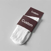 Étiquette de chaussette en carton, étiquette de marque personnalisée, en-tête, cartes, emballage de chaussette, vente en gros