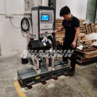 Machine d'équilibrage dynamique à entraînement par courroie HUASHUN pour rotors de moteurs et rouleaux