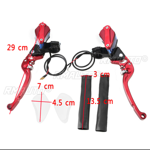 1 paire de leviers de maître-cylindre de frein 7/8'' (22 mm) pour moto, leviers de maître-cylindre d'embrayage avec réservoir, freins de moto - Product Image 2