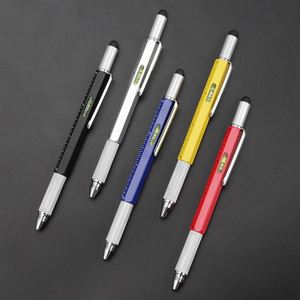 Multi Metal Construction Tool <b>Pen</b> With Bubble Level Scale Stylus Tip for Promotional Business Gift - Product Image 5