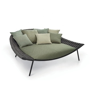 Muebles de jardín al aire libre Tumbona de aluminio Cuerda de patio Piscina al aire libre Cama de dí<span class=keywords><strong>a</strong></span> lateral - Product Image 1