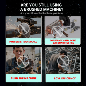 Nhà Máy Giá 9 Inch 180/230Mm Không Chổi Than Góc Máy Xay Công Nghiệp Công Cụ Điện Với Trượt Chuyển Đổi Cho Bề Mặt Điều Hòa - Product Image 4