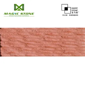 Texture di Pietra Ms Tessuto Bordo Tessitura Superficie Anti-aging Anti-sbiadimento Interno MCM Interno Muro di Pietra Piastrelle Decorative