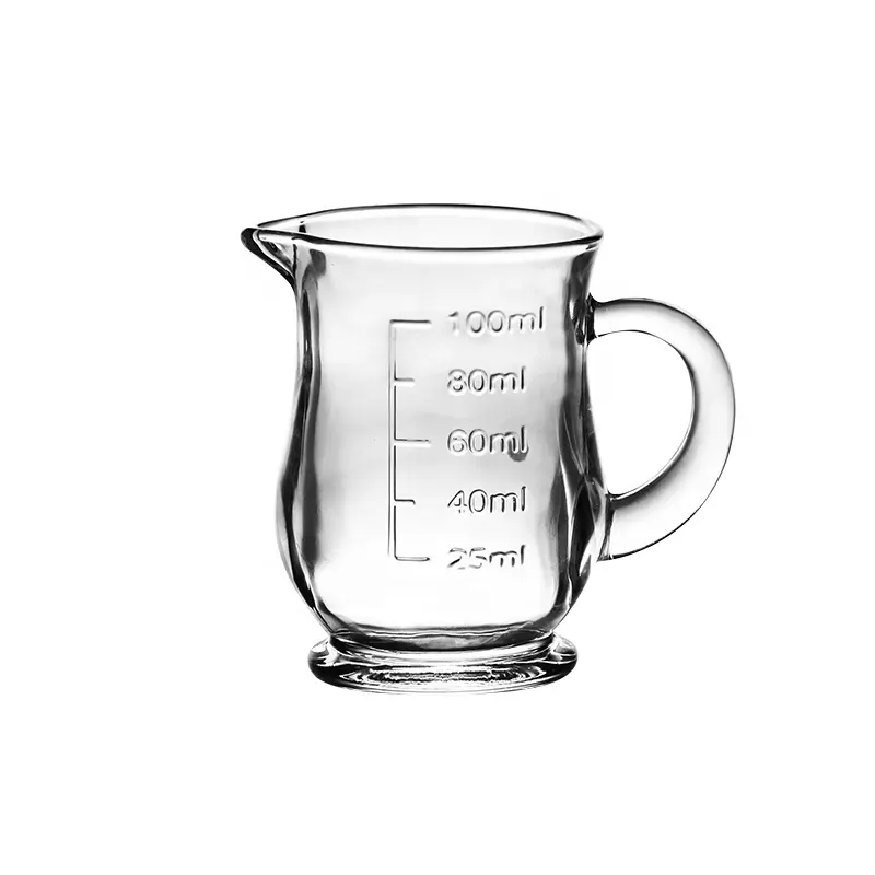 100ml kleiner Glas messkrug für Milch