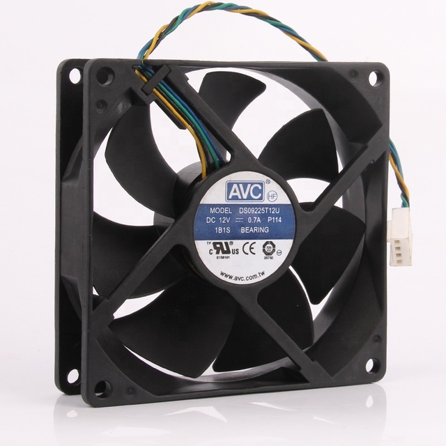 Original AVC 12V 24V DC12V 0.7A EC AC 90x90x25mm 9025 9CM CPU Chassis Large air Volume Heat Dissipation DS09225T12U Cooling Fan