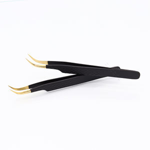 Pinzas para pestañas con logotipo personalizado, fabricante profesional, de acero inoxidable - Product Image 3