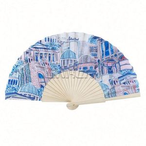 พัดไม้ขนาด 23 ซม. แบบสเปน ลายเพ้นท์สีสันสดใส ของชำร่วยงานแต่งงาน งานฝีมือไม้ กล่องไม้ ป้ายติดผนัง - Product Image 6