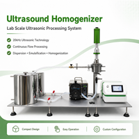 Homogénéisateur ultrasonique portable 1500W avec sonde ultrasonique pour machine de mélange continu d'huiles essentielles à cellule de flux et balance de laboratoire