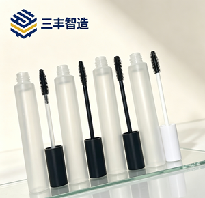 Tube d'emballage vide en LDPE dépoli pour huiles essentielles 10 ml avec bouchon à vis et applicateur à brosse - Product Image 4
