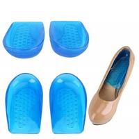 Rehausseurs de talon en gel de bonne qualité pour la correction des jambes et l'augmentation de la taille, semelles intérieures avec coupelles de talon en silicone, inserts de chaussures pour rehausser la taille