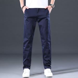 <span class=keywords><strong>Pantalon</strong></span> décontracté mi-long pour hommes, coupe ample, jambe droite, léger, en pur coton extensible, marque <span class=keywords><strong>tendance</strong></span> de la nouvelle saison printemps/été <span class=keywords><strong>2023</strong></span> - Product Image 4