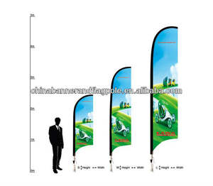 Banderas de plumas personalizadas y en forma de lágrima, originales, 15 pies - Product Image 3