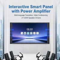 Tableau blanc interactif intelligent 86 pouces 4K LED, écran plat multi-touch tout-en-un, carte mère DZ-3576, stockage 8G+128G, OEM/ODM