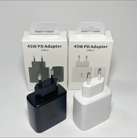 Chargeur rapide USB-C PD 45W pour Samsung avec câble de charge USB-C vers C, adaptateur de charge super rapide pour Samsung Galaxy S26 S25 S24