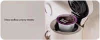 Machine à café et à glace électrique compacte entièrement automatique 4 en 1 avec distributeur d'eau chaude/froide, utilisation domestique sur table