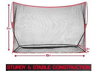 Filet de balançoire de golf robuste de 10x7 pieds <span class=keywords><strong>pour</strong></span> la conduite dans la cour et l'équipement parfait de pratique de garage intérieur <span class=keywords><strong>pour</strong></span> tout <span class=keywords><strong>golfeur</strong></span> - Product Image 5