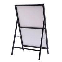 Affiche LED personnalisée, cadre en A pliable, panneau en verre trempé, éclairage ultra-fin, boîte à lumière