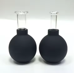 Ensemble de ventouses faciales en verre HSB HSBGS, ventouses à aspiration sous vide, <span class=keywords><strong>massage</strong></span> du corps et du visage, outil de thérapie <span class=keywords><strong>anti</strong></span>-<span class=keywords><strong>cellulite</strong></span>, lifting de la peau, certifié CE - Product Image 3