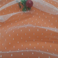 Tissu en maille de nylon 100% respirant et léger de 31 g/m², blanc, pour robes de soirée et robes à paillettes, tissu en tulle, tissu en dentelle