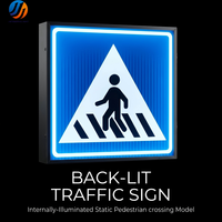 Signalisation de passage piétonnier à transmission de lumière LED pour les routes urbaines