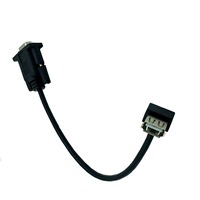 Cable Adaptador de 0.25m con Conector DB9 Hembra a Micro-USB Hembra, con Cubierta de PVC y Blindaje Trenzado para Cámaras y Computadoras