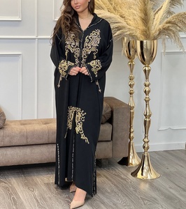 Fabricants de Vêtements Musulmans <span class=keywords><strong>Djellaba</strong></span> <span class=keywords><strong>Marocaine</strong></span> de Luxe Personnalisée Faite Main Scintillante à Cristaux pour Femmes - Product Image 6