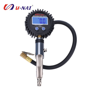 Manomètre numérique rétroéclairé U-NAI UN-9604B pour pression des pneus 0-1000KPA 0-150PSI avec éclairage LED nocturne et affichage LCD à 4 unités de mesure pour voiture et camion - Product Image 5