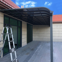 Vente en gros Nouveau design de luxe en aluminium Fonctionnement manuel Abri de pluie terrasse fenêtres auvent pour balcon et jardin extérieur