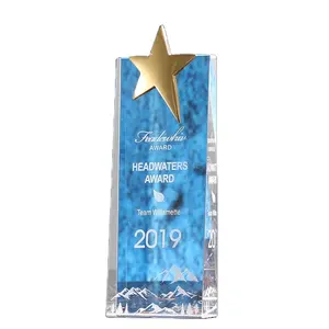 Jadevertu 2024 K9 Crystal Star Trofee Award Trofeos Crystal Plaque Award Glazen Plaque Custom Award Award