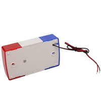Sirène stroboscopique filaire 12V - Alarme sonore et visuelle 115 dB avec balise rouge clignotante pour la sécurité domestique, entrepôt