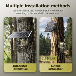 Caméra solaire de vidéosurveillance Ubox 4G 6MP, étanche, piste de chasse extérieure, batterie de détection humaine PIR, panneau solaire pour la surveillance de la faune - Product Image 6