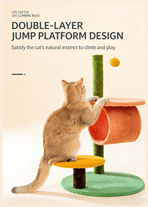 <span class=keywords><strong>Arbre</strong></span> à chat multifonctionnel en forme de cactus avec niche confortable, montage facile, tour d'activités verte pour animaux de compagnie, fournisseur en gros - Product Image 5