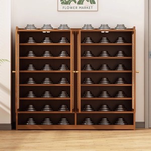 Zapatero Grande de Lujo al Mejor Precio, <span class=keywords><strong>Mueble</strong></span> Zapatero Moderno de Madera <span class=keywords><strong>con</strong></span> <span class=keywords><strong>Puerta</strong></span> - Product Image 4
