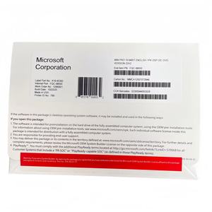 Versión en DVD de Windows 10 <span class=keywords><strong>Pro</strong></span> Original, Paquete con Etiqueta COA Plateada, Garantía de 6 Meses con Clave de <span class=keywords><strong>Licencia</strong></span> Original, Stock en EE. UU. - Product Image 3
