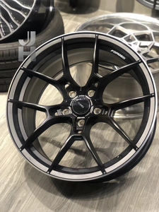 ล้อขนาด 18 19 20 22 นิ้ว 6061-T6 แบบ 1 หรือ 2 ชิ้น 5x114.3 ล้อฟอร์จสีดำซาติน สำหรับล้อ ZR1 Z06 C8 CL2-M70 - Product Image 4