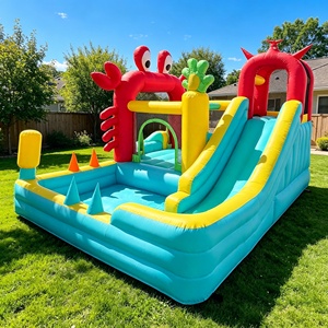 Château gonflable pour enfants, design crabe, pour <span class=keywords><strong>une</strong></span> utilisation familiale dans la cour et au parc - Product Image 4