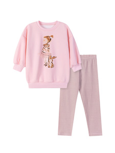 Uniforme per Ragazze all'Ingrosso - Set Due Pezzi Invernale con Maglione Casual per Bambini, Imbottito in Pile - Product Image 2