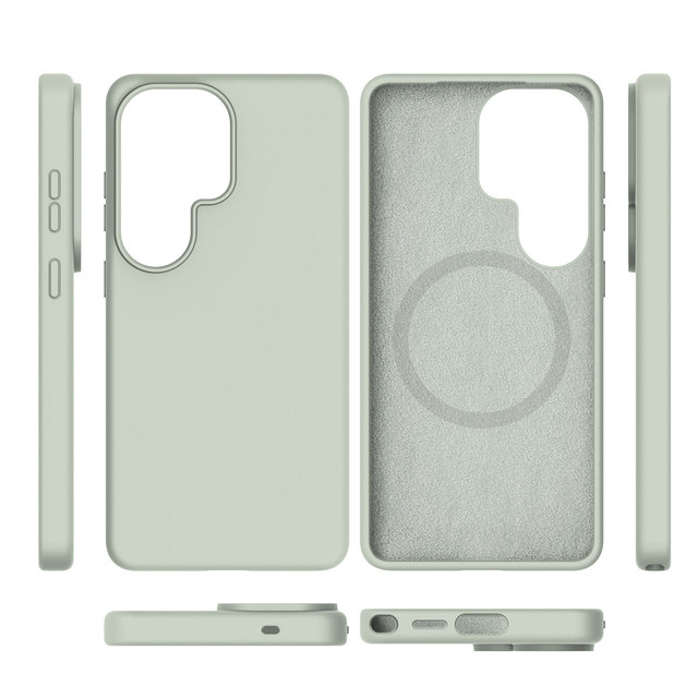 2026 New Luxury Liquid Silicone Shockproof Magnetic Anti-fingerprints Soft Feeling Case for Samsung S26 Phone case