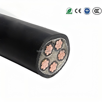 Câble d'alimentation souterrain à conducteur en cuivre, basse tension, isolé XLPE, gaine PE, blindé, sans halogène, ignifuge à faible émission de fumée