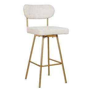 Prix raisonnable intérieur moderne luxe Restaurant cuisine Boucle Chrome métal noir salon table haute ensemble tabourets de <span class=keywords><strong>bar</strong></span> - Product Image 2