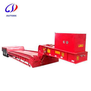 Mở rộng 20ft 40ft giường phẳng Trailer 3/4/<span class=keywords><strong>5</strong></span> trục thấp phẳng Drawbar Trailer vận chuyển container thấp giường bán Trailer - Product Image 2