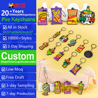 Llaveros Retro con Diseño de Máscara Tiki al por Mayor, Llaveros de PVC con Temática de la Cultura Mexicana para Colección, Decoración para Fiestas, Regalo al por Mayor