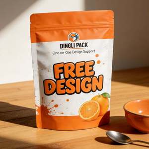 Customizable Aluminum Foil Stand Pouch Resealable Zip Lock Plastic <b>Packaging</b> <b>Bag</b> with Logo for Powder Storage - Product Image 6