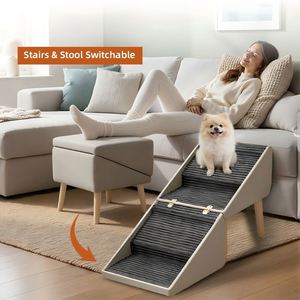 Escabeau multifonctionnel pour animaux de compagnie, pliable, pour chiens de petite à moyenne taille, surface antidérapante - Product Image 3