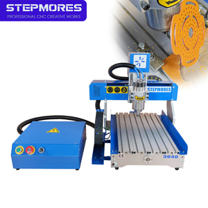 स्टॉक टेबल टॉप मिनी सीएनसी राउटर मशीन 3040 मशीन मशीन 3/रिशाटो स्टेपर मोटर इंजन 1500 धातु लकड़ी के काम के लिए - Product Image 2